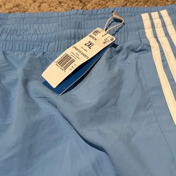 Adidas Originals Men's Classic Sprinter Shorts Semi Blue Burst 2XL MSRP$45 - Picture 2 of 6